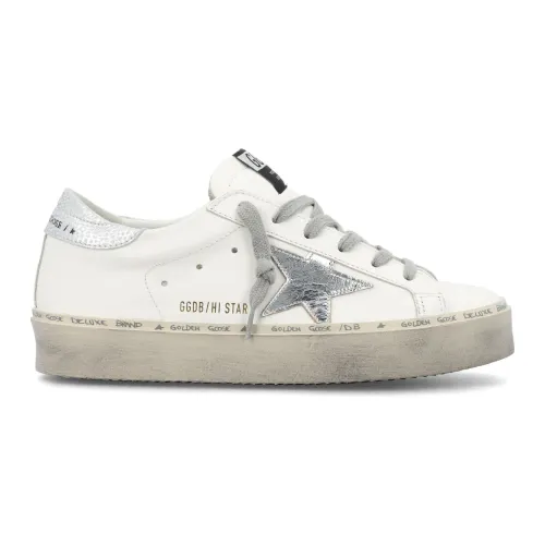 Golden Goose , Womens Shoes Sneakers White Silver Ss24 ,White female, Sizes: