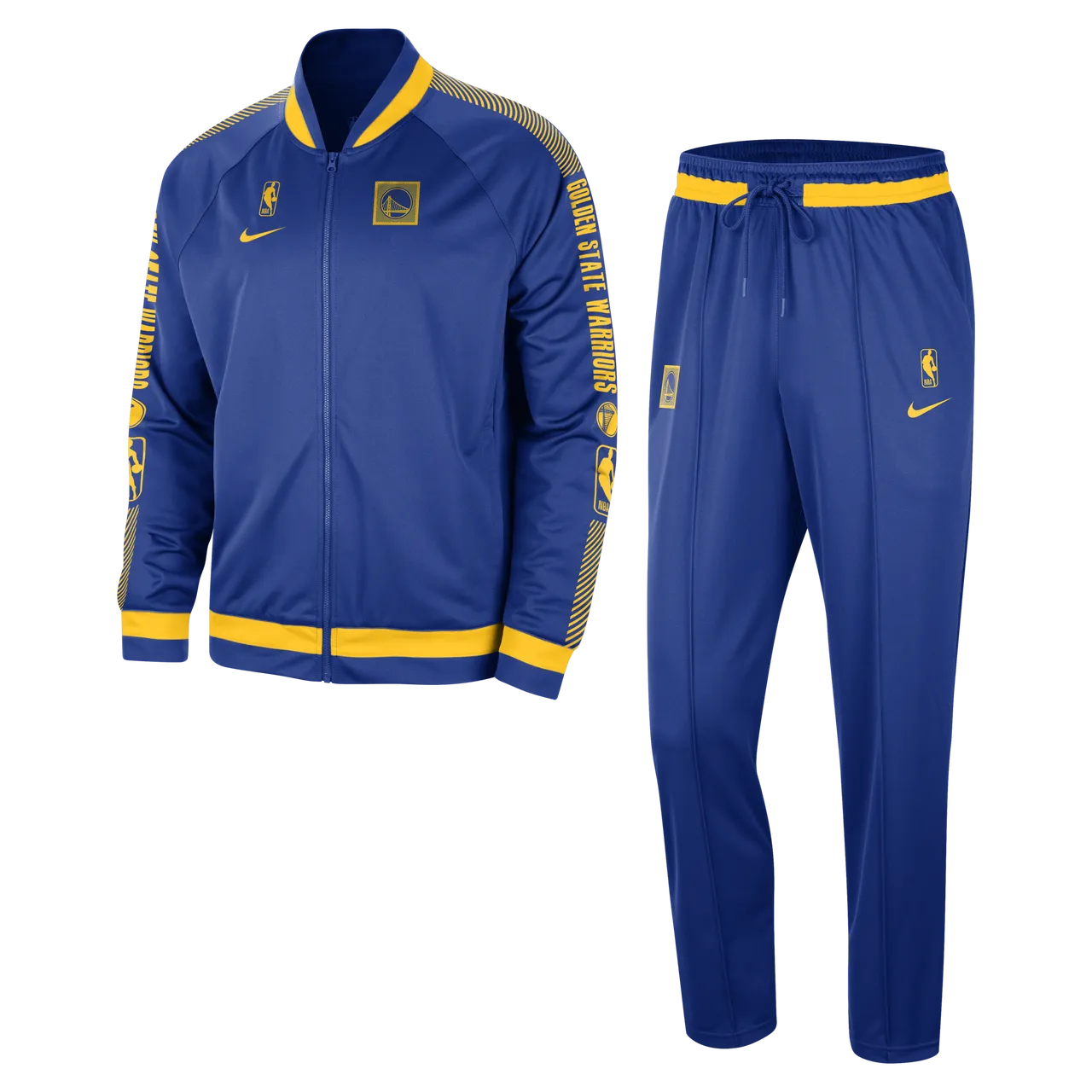 Golden State Warriors Starting 5 Men's Nike Dri-FIT NBA Tracksuit - Blue - Polyester