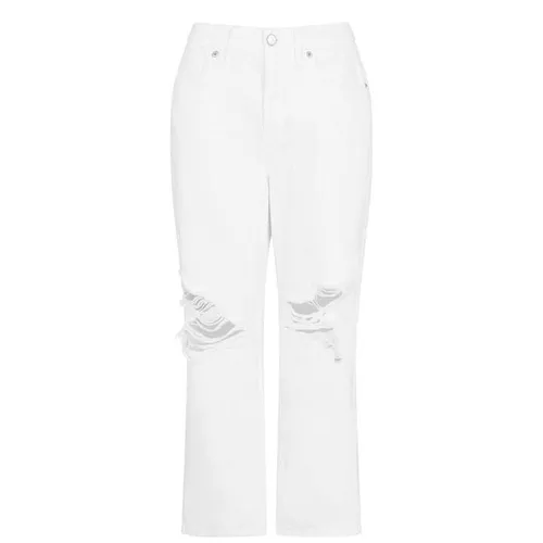 Good American 90s Duster Jeans - White