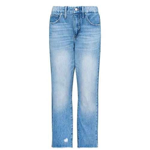GOOD AMERICAN Good Vintage Jagged Hem Jeans - Blue
