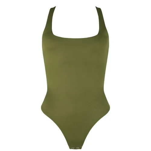 GOOD AMERICAN Modern Scuba Bodysuit - Green