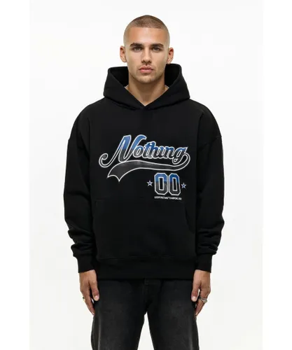 Good For Nothing Mens Black Cotton Blend Graphic Print Hoodie