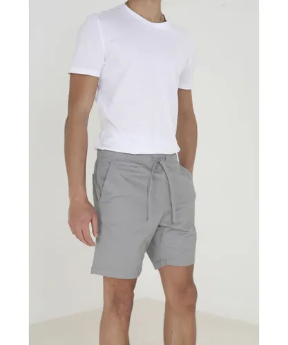 Good For Nothing Mens Grey Cotton Twill Chino Shorts