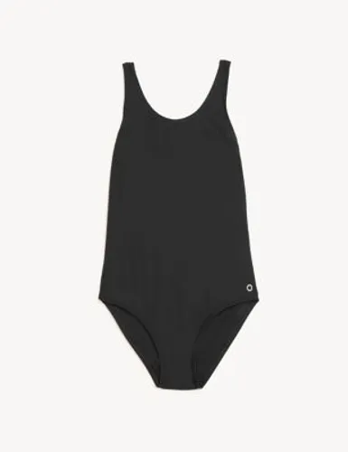 Goodmove Girls Sports Swimsuit (6-16 Yrs) - 6-7 Y - Black, Black