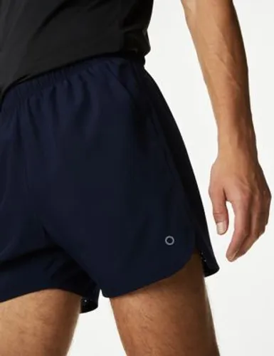 Goodmove Mens Zip Pocket Running Shorts - SREG - Navy, Navy,Black,Silver Grey