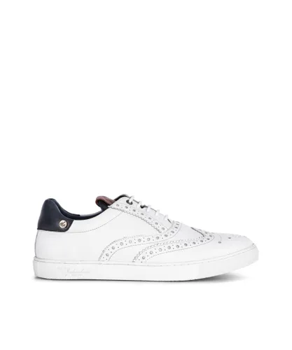 Goodwin Smith MENS CARLSON WHITE BROGUE PLIMSOLL Leather