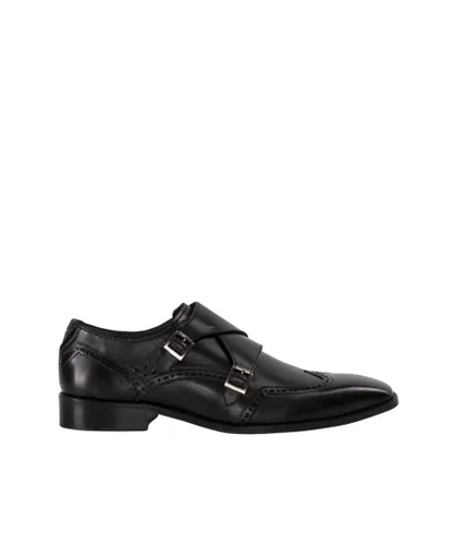 Goodwin Smith MENS MILES BLACK MONK STRAP Leather