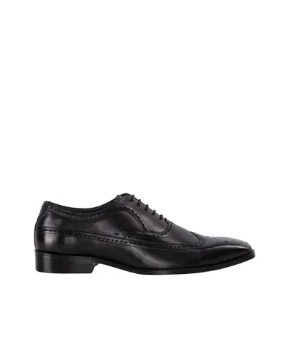 Goodwin Smith MENS QUINTIN OXFORD BLACK BROGUE Leather