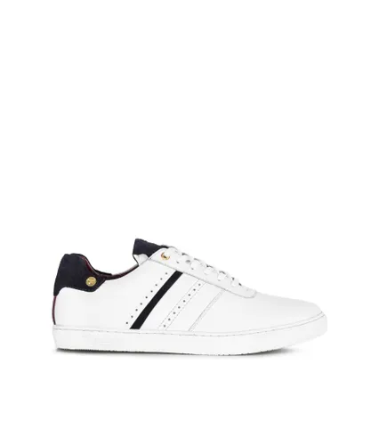 Goodwin Smith Womens LADIES LOUISE WHITE NAVY PLIMSOLL Leather
