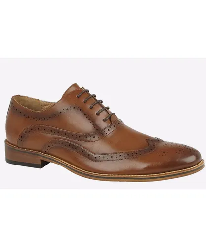Goor Scottsdale Oxford Brogue Shoes Mens - Tan