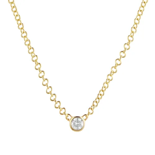 Gossamer 18ct Yellow Gold 0.07ct Diamond Necklace