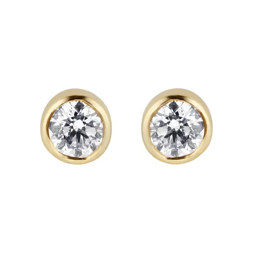 Gossamer 18ct Yellow Gold 0.15cttw Diamond Stud Earrings