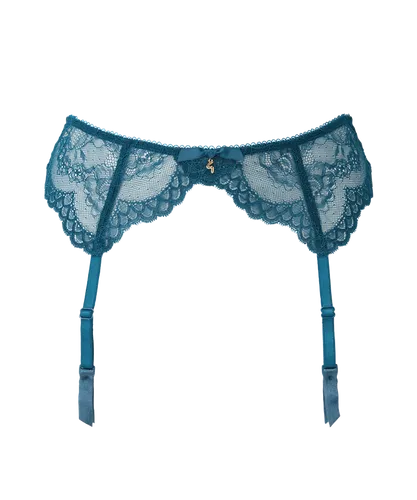 Gossard Womens Superboost Lace Suspender - Ink Blue Polyamide