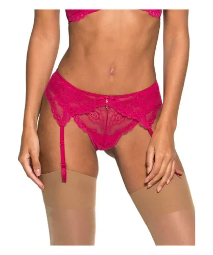 Gossard Womens Superboost Suspender Belt - Pink Polyamide