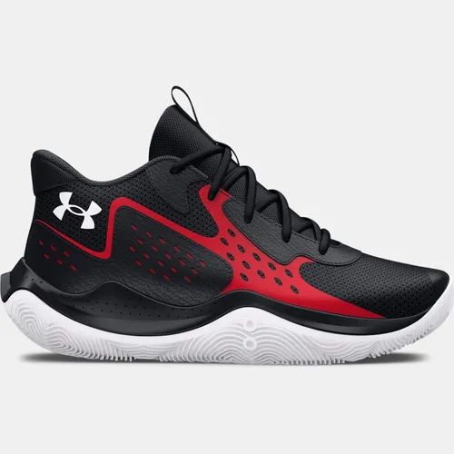 Grade School  Under Armour  Jet '23 Basketball Shoes Black / Red / White
