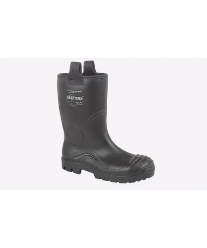 Grafters Mens Antioch Full Safety WATERPROOF Rigger Boot - Black