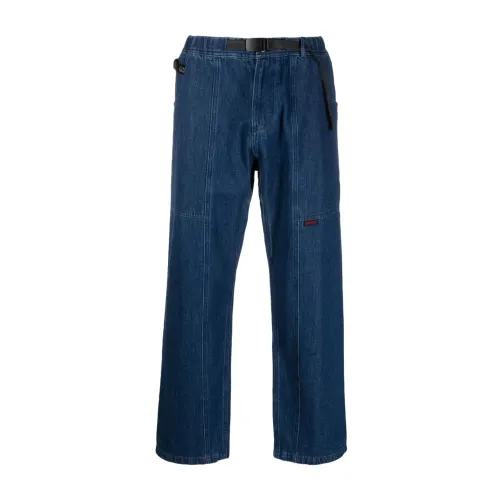 Gramicci , Blue Denim Cotton Jeans ,Blue male, Sizes: