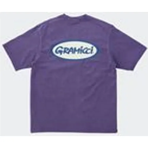 Gramicci Men's Gramicci Oval Tee in Purple Pigment