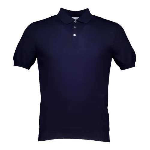 Gran Sasso , Dark Blue Polo Shirt ,Blue male, Sizes:
