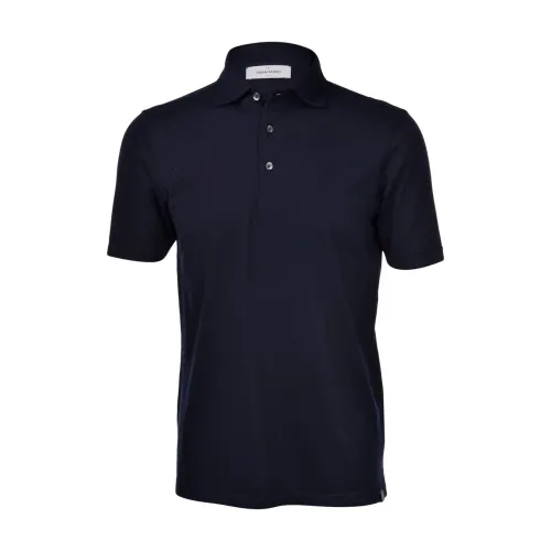 Gran Sasso , Fashion Fit Polo Shirt ,Blue male, Sizes:
