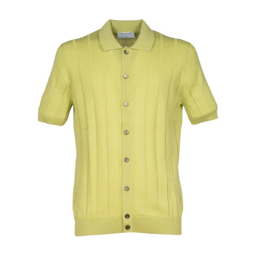 Gran Sasso , Short Sleeve Shirts ,Green male, Sizes: