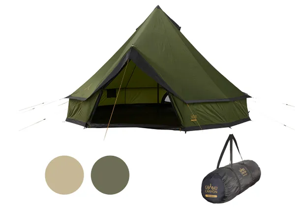 Grand Canyon INDIANA 10 - Round Tent for 10 people | Family