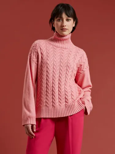 Great Plains Cable Knit Jumper, Pink Ice - Pink Ice - Female