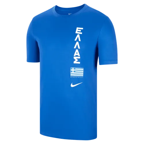 Greece Men's Nike Dri-FIT Basketball T-Shirt - Blue - Polyester