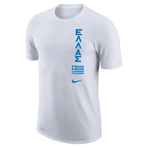 Greece Men's Nike Dri-FIT Basketball T-Shirt - White - Polyester