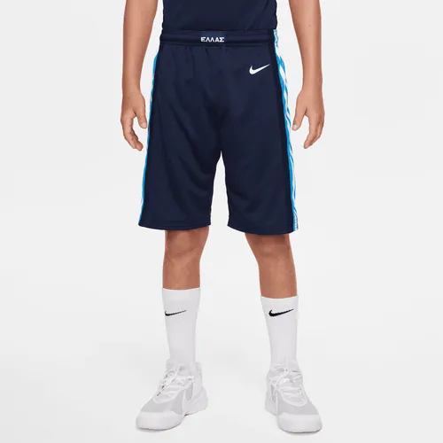Greece (Road) Older Kids' Nike Basketball Shorts - Blue - Polyester