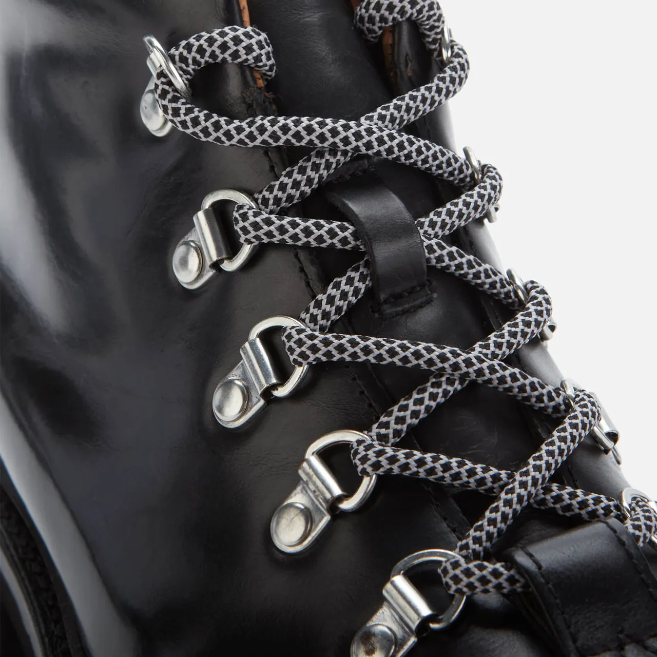 Grenson Women's Bridget Leather Hiking Style Boots - Black - UK