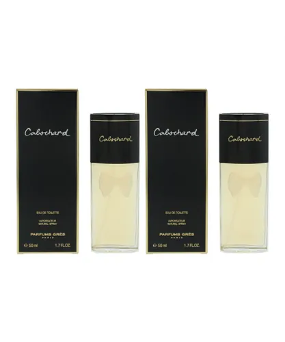 Gres Womens Parfums Cabochard Eau de Toilette 50ml Spray For Her x 2 - One Size
