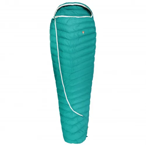 Grüezi Bag - Biopod DownWool Extreme Light 175 - Down sleeping bag size bis 175 cm Körpergröße - 200 x 77 x 50 cm, turquoise