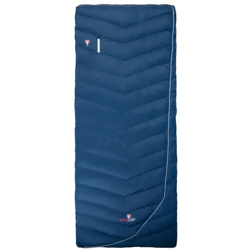 Grüezi Bag - Biopod Downwool Hybrid Cotton Comfort - Down sleeping bag size 200x80 cm, blue