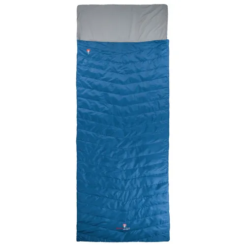 Grüezi Bag - Biopod Wolle Almhütte - Synthetic sleeping bag size bis 195 cm Körpergröße - 225 x 80 cm, blue