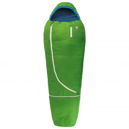 Grüezi Bag - Biopod Wolle Kids World Traveller - Kids' sleeping bag size bis 170 cm Körpergröße - 140-190 x 65 x 45 cm, green