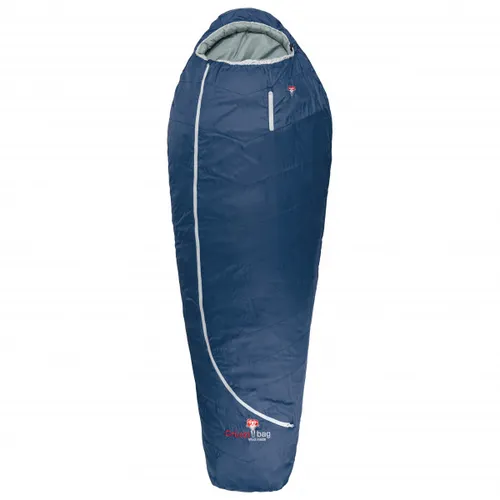 Grüezi Bag - Biopod Wolle Zero - Synthetic sleeping bag size 215 x 78 x 50 cm, blue/black/grey