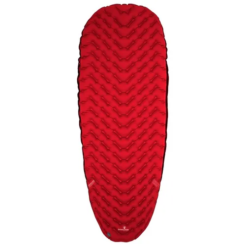 Grüezi Bag - Wool Mat Camping - Sleeping mat size 185 x 63 x 8 cm, red
