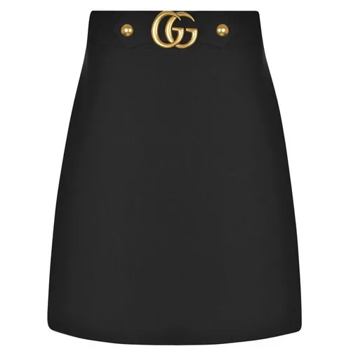 GUCCI A-Line Gg Skirt - Black