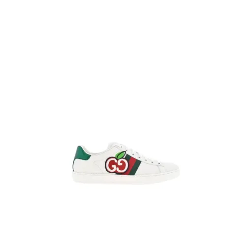 Gucci , Apple Motif Low Top Sneakers ,White female, Sizes: