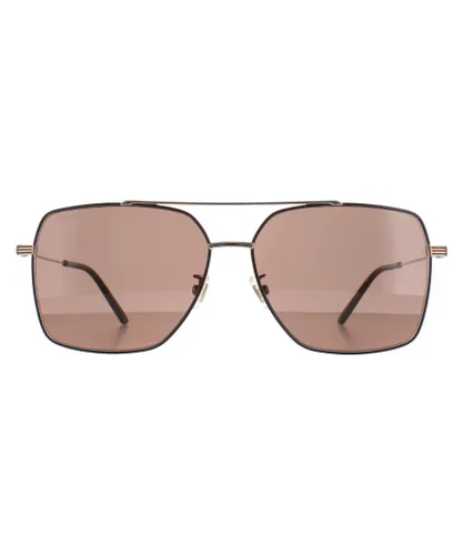 Gucci Aviator Mens Gold Brown GG1053SK Metal - One
