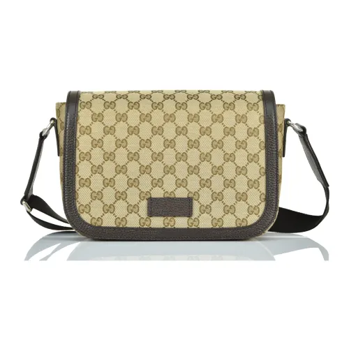 Gucci , Beige Messenger Bag Original GG Model ,Beige male, Sizes: ONE SIZE