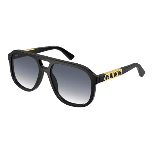 Gucci , Black/Grey Shaded Sunglasses ,Black unisex, Sizes: