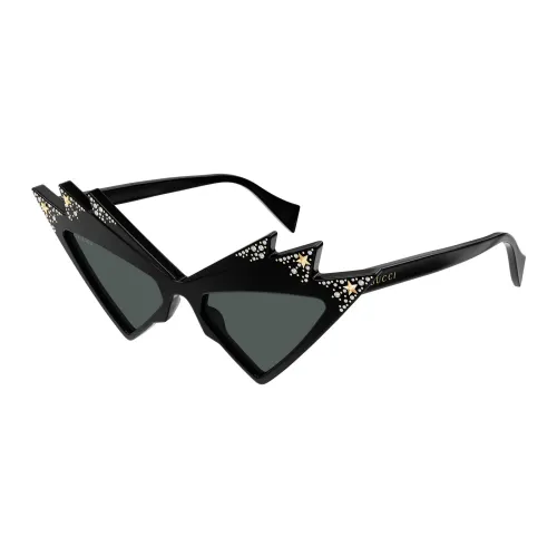 Gucci , Black Grey Sunglasses Gg1371S 003 ,Black female, Sizes: