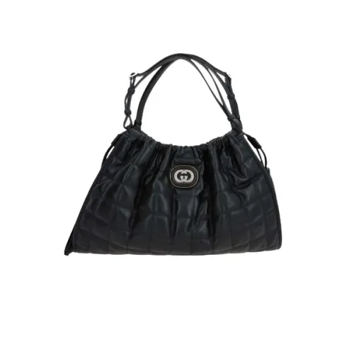 Gucci , Black Quilted Handbag with Silver Hardware ,Black female, Sizes: ONE SIZE