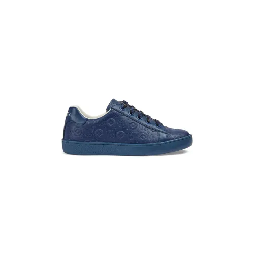 Gucci , Blue Geometric Low-Top Sneakers ,Blue male, Sizes: