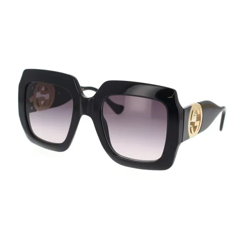 Gucci , Bold Square Oversized Sunglasses ,Black female, Sizes:
