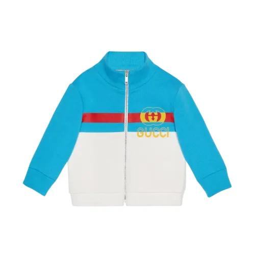 Gucci , Boy`s Clothing Outerwear Clear Blue Ss23 ,Blue male, Sizes: