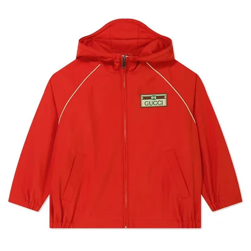 GUCCI Boys Logo Jacket - Red
