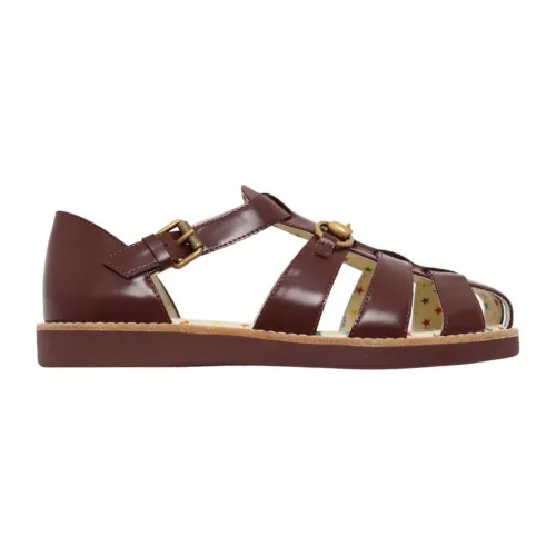 Gucci , Brown Sandals ,Brown male, Sizes: